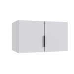 Surmeuble pour armoire meuble de rangement avec 2 portes coloris blanc - longueur 80 x hauteur 40 x profondeur ... Surmeuble pour armoire meuble de rangement avec 2 portes coloris blanc - longueur 80 x hauteur 40 x profondeur ...
