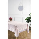 Une surprise se cache derri�re cette offre nappe antitache toutes dimensions - nappe + surnappe rose ...