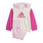 Survtement - adidas - essentials colorblock - rose / cru - 70% coton - confortable