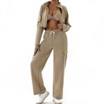 A survtement femme ensemble 3pcs pour 63 - 68kg haut + pantalon + soutien - gorge respirante tissu sportif ...