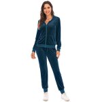 Survtement femme ensemble automne 2 pices sport casual - bleu