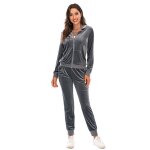 Survtement femme ensemble automne 2 pices sport casual - gris