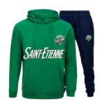 Survtement foot enfant - saint - tienne - sweat et pantalon - vert et bleu - - vert