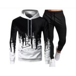 Survtement homme ensemble jogging sportif - activewear - blanc - manches longues - fitness - pour hommes ...