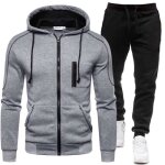 Survtement hommes gris fonc - hip hop style - 2 pices ensemble costume - baseball - manches longues ...