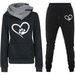 Survêtement jogging femme - chic & Élégant - pantalon et sweat à capuche - grande taille - noir - fitness ... Survêtement jogging femme - chic & Élégant - pantalon et sweat à capuche - grande taille - noir - fitness ...
