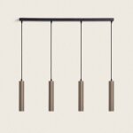 Suspension aluminium aritz 4 spots bronze
