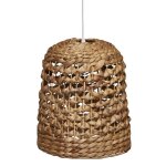 Suspension en bambou - contemporain - beige - salle à manger - d 30 x h 155 cm Suspension en bambou - contemporain - beige - salle à manger - d 30 x h 155 cm