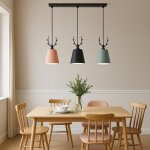 Suspension luminaire 3 lumires?style moderne rtro hauteur rglable pour cuisine salle  manger bar ...