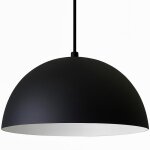 Suspension luminaire industrielle hct style e27 �40 cm ? m�tal noir mat hauteur 20 cm design moderne ...