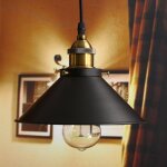 Suspension luminaire industrielle vintage lustre abat - jour mtal e27 22cm pour salon couloir cuisine ...