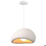 Suspension luminaire moderne contemporain blanc - e27 lustre design vintage lampe 1pcs 30cm pour cuisine ...