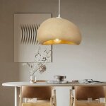 Suspension luminaire moderne contemporain jaune - e27 lustre design vintage lampe 1pcs 30cm pour cuisine ...