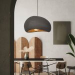 Suspension luminaire moderne contemporain noir - e27 lustre design vintage lampe 1pcs 30cm pour cuisine ...