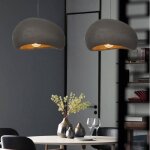 Suspension luminaire moderne contemporain noir - e27 lustre design vintage lampe 2pcs 30cm pour cuisine ...