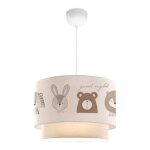 Suspension lurgan pour enfant motif danimaux blanc