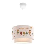 Suspension lurgan pour enfant motif danimaux avec des v�tements blanc