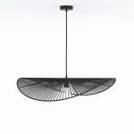Suspension noire en papier de corde 75 cm - mada - rendez - vous d�co