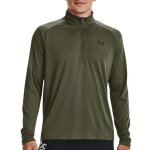 Under armour sweat 1 / 2 zip tech 2. 0 homme kaki - 100% polyester manches longues