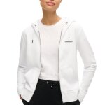 Sweat blanc femme superdry plain zip hood