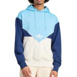 Sweat  capuche bleu / beige homme adidas poly