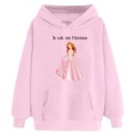 Sweat � capuche enfant fille ? princesse rose - - rose