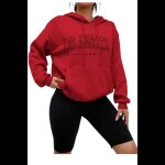 Sweat à capuche femme rouge - logo los angeles - - rouge Sweat à capuche femme rouge - logo los angeles - - rouge