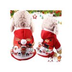 Sweat  capuche de nol pour animaux de compagnie manteau chaud dautomne et dhiver pour chien combinaison ...