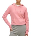 Sweat  capuche rose femme superdry plain hood