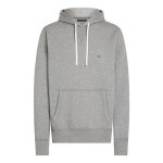 Sweat � capuche - tommy hilfiger essential fleece hoody - gris - 60% coton / 40% polyester - taille s ...