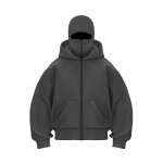 Sweat a capuche zipp� avec cagoule homme / femme veste pull grande taille chaude hoodie balaclava cagoule ...