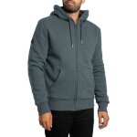 Sweat � capuche zipp� doubl� borg - superdry