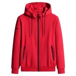 Sweat  capuche zipp pour homme en coton printemps et automne casual sweat - shirt regular fit manches ...