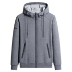 Sweat à capuche zippé pour homme en coton printemps et automne sweat - shirt regular fit manches longues ... Sweat à capuche zippé pour homme en coton printemps et automne sweat - shirt regular fit manches longues ...