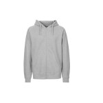Sweat capuche zipp� homme neutral - gris clair