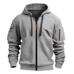 Sweat  capuche zipp homme en polaire automne hiver sweat - shirt regular chaud manches longues couleur ...