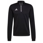 Sweat demi zip noir homme adidas ent22 tr top