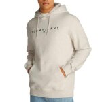 Sweat gris chin homme tommy hilfiger linear logo