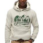 Sweat gris chin� / vert homme superdry outfitters