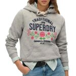 Sweat gris femme superdry lot 54 hood