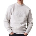 Sweat gris homme calvin klein jeans chenille monologo Sweat gris homme calvin klein jeans chenille monologo