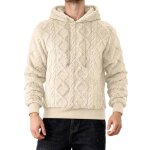 Sweat homme  capuche dhiver sweat - shirt homme automne polaire chaude sport couleur unie regular fit ...