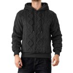Sweat homme  capuche dhiver sweat - shirt homme automne polaire chaude sport couleur unie regular fit ...