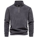 Sweat hommesweat - shirt homme zipp 1 / 4 hommesweat zipp homme  col montant avec serrage par le bas ...