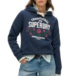 Sweat marine femme superdry lot 54 hood