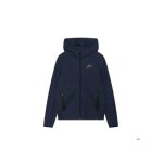 Sweat nike tech fleece enfant sans capuche - confort de luxe en bleu taille m