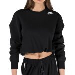 Sweat noir femme nike nsw crew