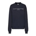 Sweat noir femme tommy hilfiger corp logo
