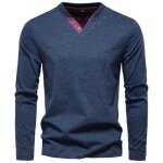Sweat - shirt homme col v en tricot cotton autumn dhiver pull homme casual chaude leger couleur unie ... Sweat - shirt homme col v en tricot cotton autumn dhiver pull homme casual chaude leger couleur unie ...
