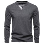 Sweat - shirt homme col v en tricot cotton autumn dhiver pull homme casual chaude leger couleur unie ... Sweat - shirt homme col v en tricot cotton autumn dhiver pull homme casual chaude leger couleur unie ...